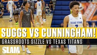 Jalen Suggs vs Cade Cunningham amp Greg Brown Texas Titans amp Grassroots Sizzle BATTLE 😈 [upl. by Yager857]