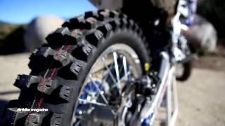 Dirtbike Magazine gets the exclusive on the all new Dunlop Geomax AT81 tire [upl. by Ecirtam155]