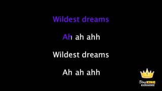 ►Taylor Swift  Wildest Dreams Karaoke Version [upl. by Ahsinra45]