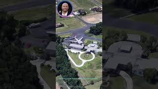 John Travolta’s Aviation home googleearth googlemaps celebrityhomes realestate johntravolta [upl. by Saddler330]