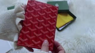 Goyard Card HolderWallet unboxing [upl. by Kippar163]