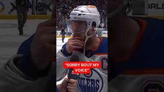 McDavid Post Game 7 Win interview 🎤🤭mcdavid oilers canucks nhl stanleycupplayoffs See🔗in bio [upl. by Dorej]