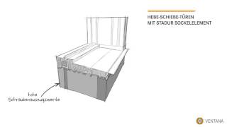 HebeSchiebeTüren mit Stadur Sockelelement [upl. by Asselem]