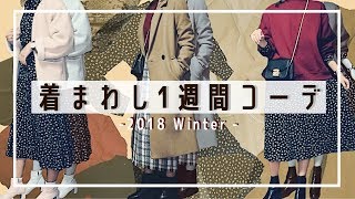 冬の着まわし1週間コーデ☃️💗 [upl. by Avahc]