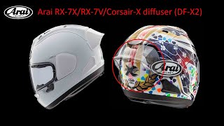 Arai RX7XRX7VCorsairX rear Diffuser option [upl. by Anair343]