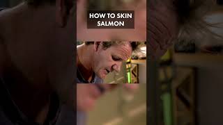 How To Skin Salmon shorts [upl. by Luwana]