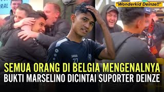 Jadi Kesayangan Suporter KMSK Deinze  Marselino Ferdinan Dapat Sambutan Meriah dari Fans [upl. by Rehpotsyrk]