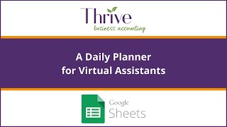 A Daily Planner for Virtual Assistants Using Google Sheets [upl. by Renaxela]