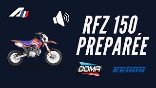 Dirt bike RFZ 150 doma bruit  Sound check  carbu 28 [upl. by Narej703]