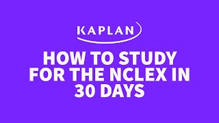 How to Study for the NCLEX in 30 Days [upl. by Hafital]