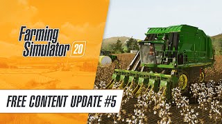 Farming Simulator 20 Free Content Update 5 now available [upl. by Nomelc]