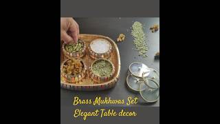 Brass Mukhwas Set  Beautiful Durable and Perfect for Every Home  Mouthfreshner serving tray set [upl. by Hannus951]