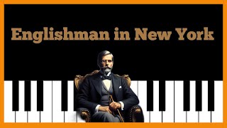 Sting  Englishman in New York  EASY PIANO TUTORIAL FOR BEGINNER [upl. by Ymorej]