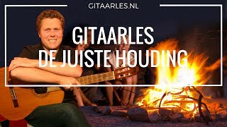 Gitaarles houding bij het gitaar leren spelen [upl. by Beichner]