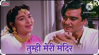 Tumhi Meri Madir Tumhi Meri Pooja Full Song 4K l Lata Mangeshkar l Nutan Sunil Dutt l Khandan [upl. by Ellenhoj]