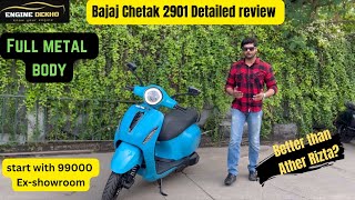 2024 Bajaj Chetak 2901 Detailed review  Electric scooter Bajaj Chetak  Better than Ather Rizta [upl. by Yates]