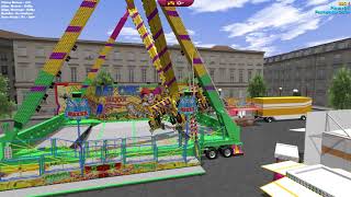 Kirmes REKO Simulator AirOne Maxxx Aufbau Betrieb Abbau [upl. by Eanert805]