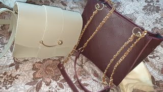 Astore bags with beautiful colors  maroon and skin color bags [upl. by Yks]