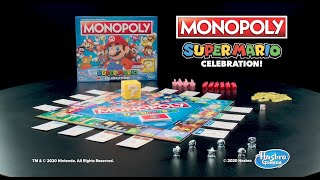 MONOPOLY 地產大亨 歡慶超級瑪利歐紀念版 桌遊大富翁  Monopoly Super Mario Celebration  孩之寶Hasbro E9517 [upl. by Rosabella]