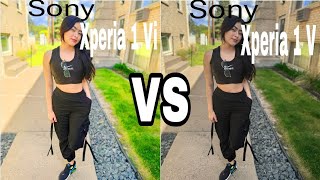 Sony Xperia 1 Vi VS Sony Xperia 1 V camera Test comparison [upl. by Nirehs508]