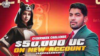 I spent 40000 UC on a NEW ACCOUNT and got… PUBG MOBILE Cyberweek Challenge [upl. by Jareb]