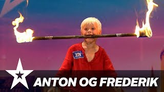 Anton og Frederik I Danmark har talent 2018 I Audition 2 [upl. by Collie]