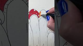 How to draw mushrooms with markers for kids and beginners 🍄 🍄‍🟫 [upl. by Ardnosac]