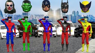 TEBAK GAMBAR TOP SUPERHERO  AVENGERS MARVEL SPIDER MAN IRON MAN HULK VENOM BATMAN POLICE CAR [upl. by Odrude259]