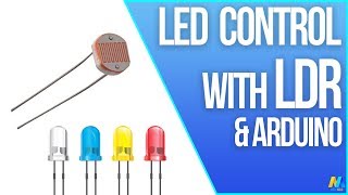 LED Control with LDR Photoresistor and Arduino [upl. by Atikin457]