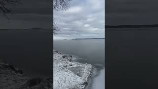 NOT SAFEJanuary 15 2024 Cooks Bay Ice Report Lake Simcoe [upl. by Dnallor]