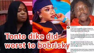 Tonto dike reacts to verydarkman and bobrisky fght Tonto dike did worst betrayal to bobrisky [upl. by Eecak543]