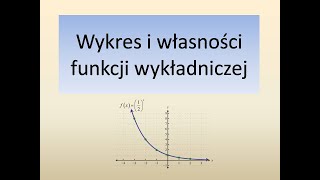 Wykres i własności funkcji wykładniczej [upl. by Cam]