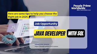 IT Job Openings in 2024 Java Developer with SQL  People Prime Jobs [upl. by Ecnar]