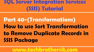 SSIS Tutorial For Beginners  SQL Server Integration Services SSIS [upl. by Godfree]