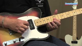 Fender Custom Shop P90 Top Bound Telecaster Electric Guitar Demo  Sweetwater Sound [upl. by Fasta]