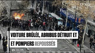 Aubervilliers  scènes de violences aux abords dun lycée [upl. by Willtrude]