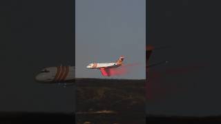 Tanker 105 retardant drop on the caliente fire [upl. by Cuthbertson]