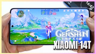 Xiaomi 14T Genshin Impact Gaming test  Dimensity 8300 Ultra 144Hz Display [upl. by Nets]