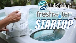 Hot Spring Freshwater Startup  How to startup your new salt water hot tub from Hot Spring [upl. by Emalia]