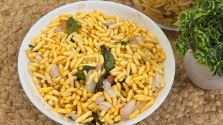 Murmura recipe 😋  Spicy murmura chivda  puffed rice mixture  Quick and easy snack👌 [upl. by Beller]