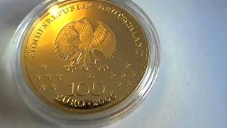 Deutsche Goldeuros 100 Euro Gold 12 oz Deutschland [upl. by Imaj742]