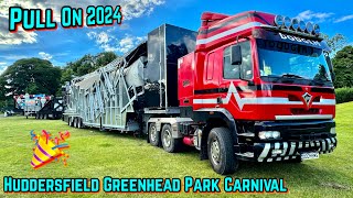 Huddersfield Greenhead Park Carnival Funfair Pull On July 2024 [upl. by Oderfodog671]