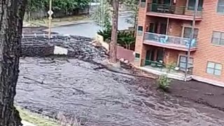 Ruidoso New Mexico Battered by flooding  Flash Flood Emergency [upl. by Eltsryk]