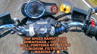 Suzuki Bandit 1250 Top Speed  3° Marcha [upl. by Ruffo]