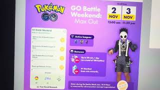 go battle weekend para pokemon go en nov [upl. by Manus]