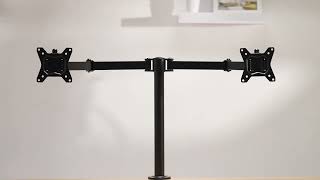 ErGear EGCM1 Dual Monitor Desk Mount  Enjoy EyeLevel Comfort [upl. by Tlok]