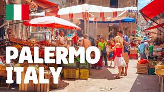 Palermo Sicily — Italy Walking Tour 4K 🇮🇹 [upl. by Anilatak915]