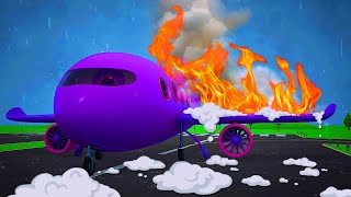 A plane in the storm Helper cars cartoons full episodes amp street vehicles for kids [upl. by Whang]