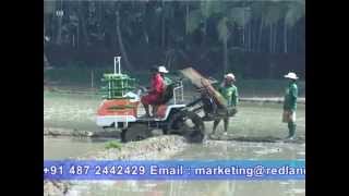 HIGH SPEED RICE TRANSPLANTER INDIA 4WRP824  REDLANDS ASHLYN MOTORS PLC  THRISSUR [upl. by Laurinda]