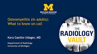 Osteomyelitis in adults What to know on call [upl. by Asilak]